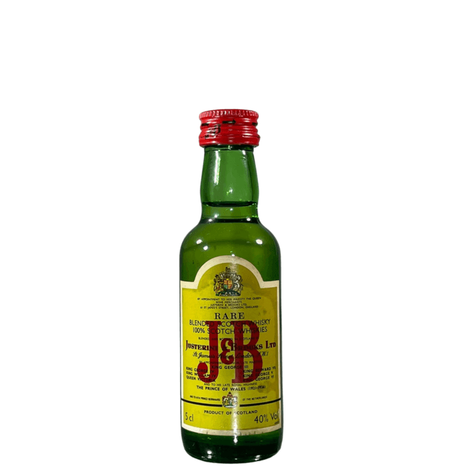 J&B Scotch Whisky Miniature 1970s J&B Scotch Whisky Miniature 1970s