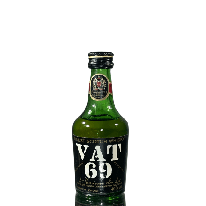 VAT 69 Scotch Whisky Miniature 1960s VAT 69 Scotch Whisky Miniature 1960s