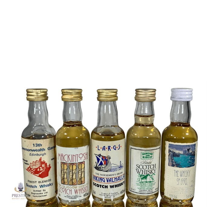 Set of 5 Scotch Miniatures Set of 5 Scotch Miniatures