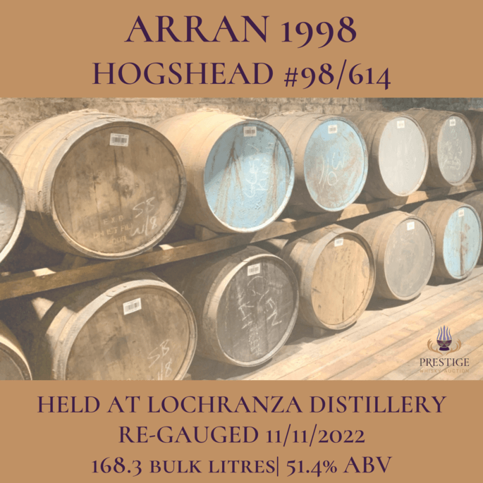 Arran 1998 Hogshead #98/614 Arran 1998 Hogshead #98/614