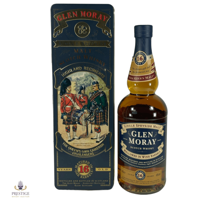 Glen Moray 16 Year Old Highland Regiments - The Queen's Own Cameron