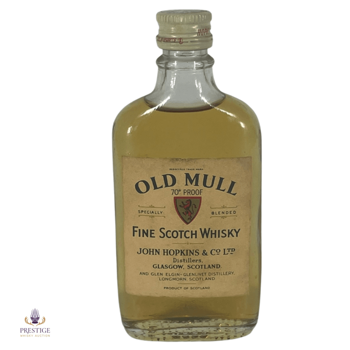 Old Mull Fine Scotch 70° - John Hopkins & Co 1950s Miniature Bottling