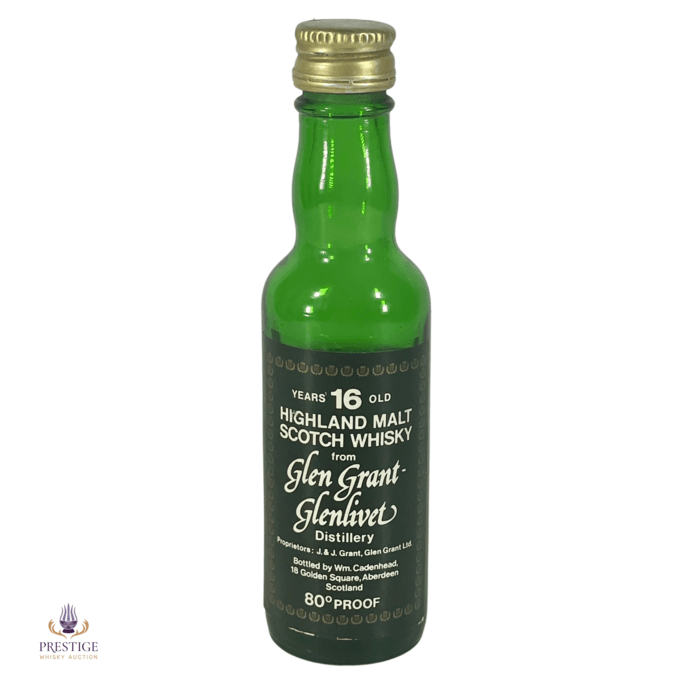 Glen Grant 16 Year Old Miniature - Wm Cadenhead 80° Proof