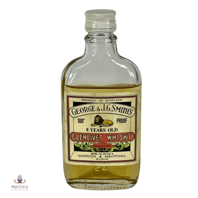 Glenlivet 8 Year Old - Gordon & MacPhail Miniature 100° Proof Glenlivet 8 Year Old - Gordon & MacPhail Miniature 100° Proof