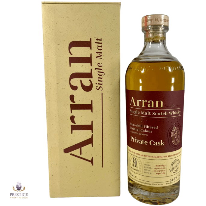 Arran 2011 9 Year Old - Private Cask #2011/1855 - Aberdeen Whisky Shop