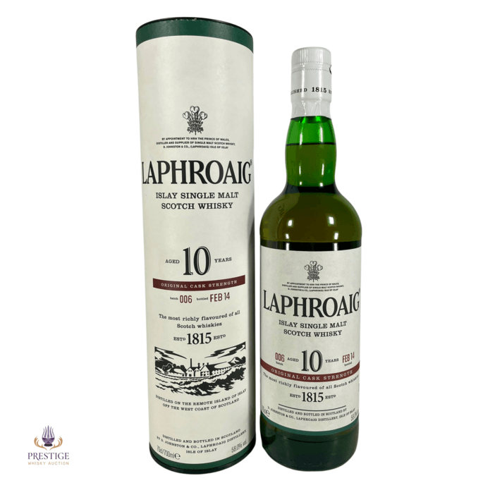 Laphroaig 10 Year Old Cask Strength Batch #006