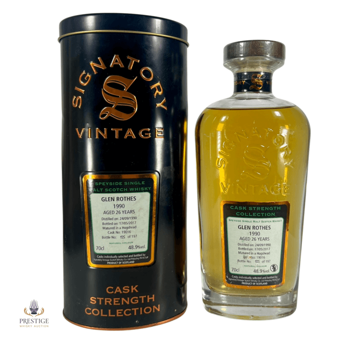 Glenrothes 1990 26 Year Old Single Cask #19016 - Signatory Vintage 