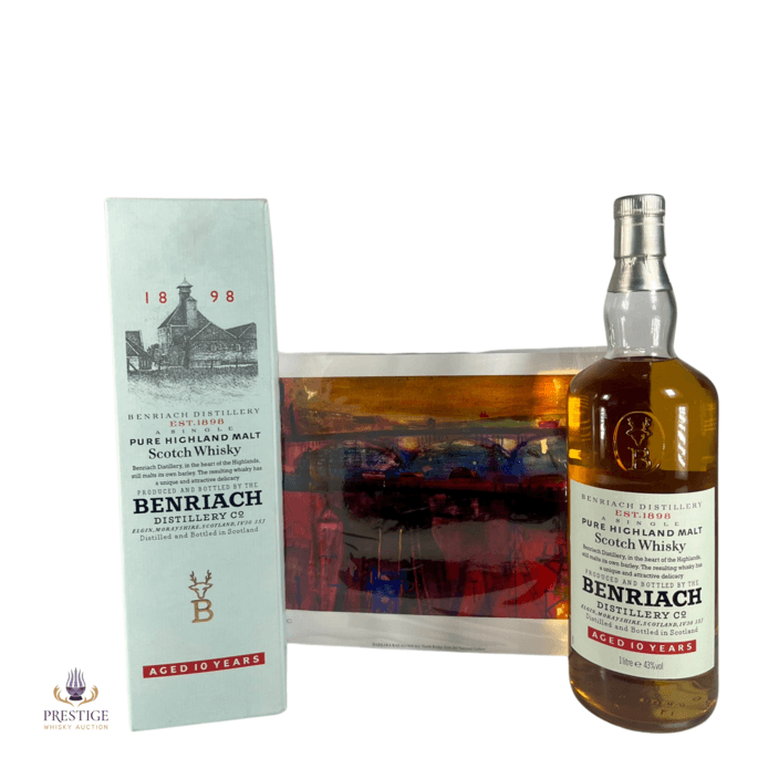 Benriach 10 Year Old with Barbara Rae Limited Edition Print