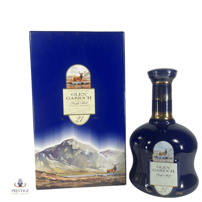 Glen Garioch 21 Year Old - Blue Decanter