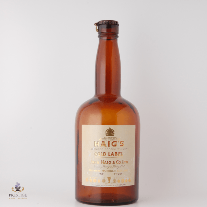 Haig Gold Label 70° Proof Spring Cap * Empty Bottle *