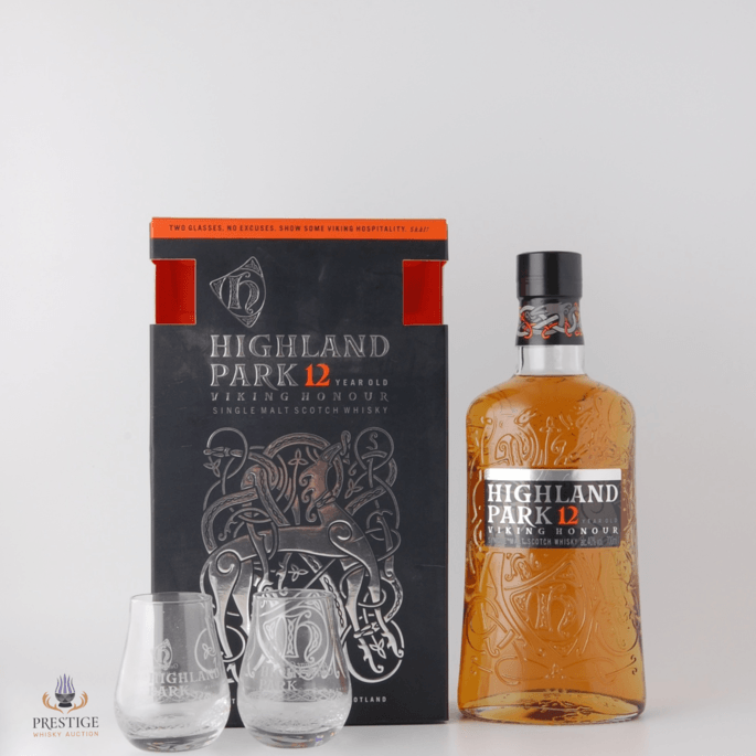 Highland Park 12 Year Old - Viking Honour Glasses Set