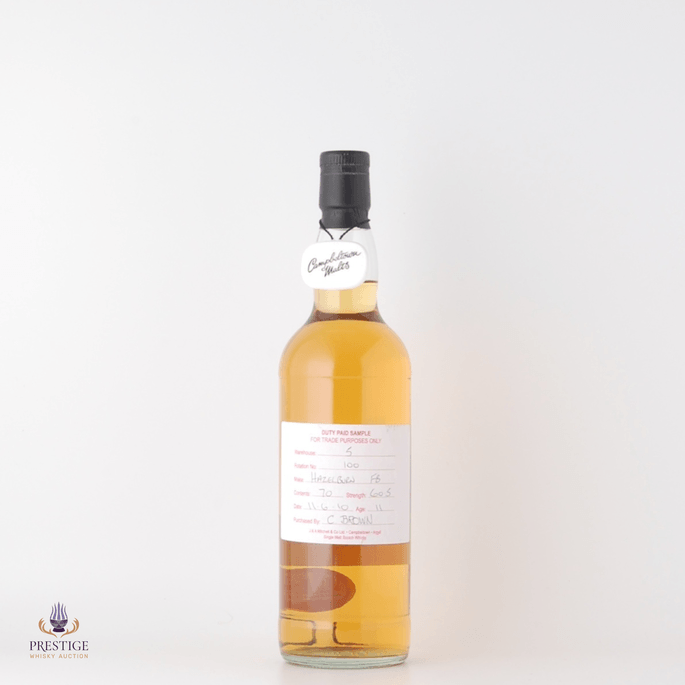 Hazelburn 2010 11 Year Old Duty Paid Sample