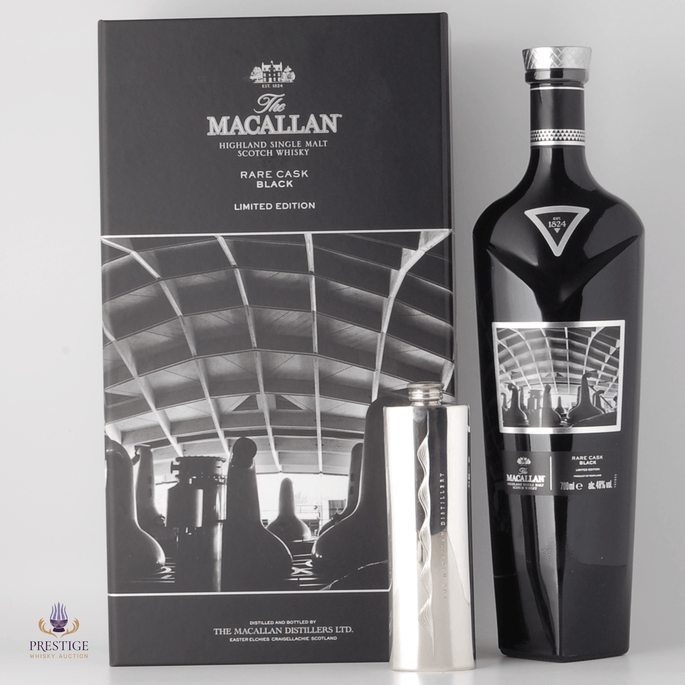 Macallan Rare Cask Black Limited Edition with Hip Flask