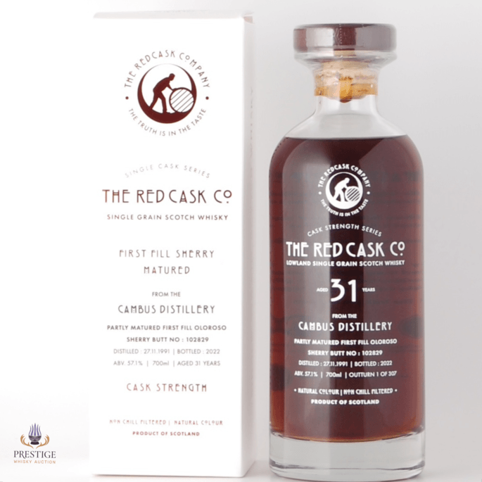 Cambus 1991 31 Year Old Single Cask #102829 - Red Cask Co