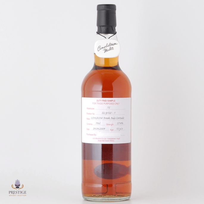 Longrow 2009 15 Year Old Duty Paid Sample