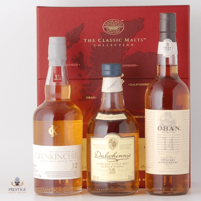 Classic Malts Collection: Glenkinchie 12, Dalwhinnie 15 & Oban 14 Year Old