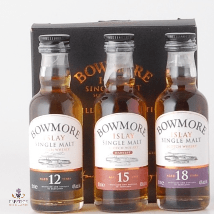 Bowmore Distillers Collection: 12 Year Old, 15 Year Old & 18 Year Old