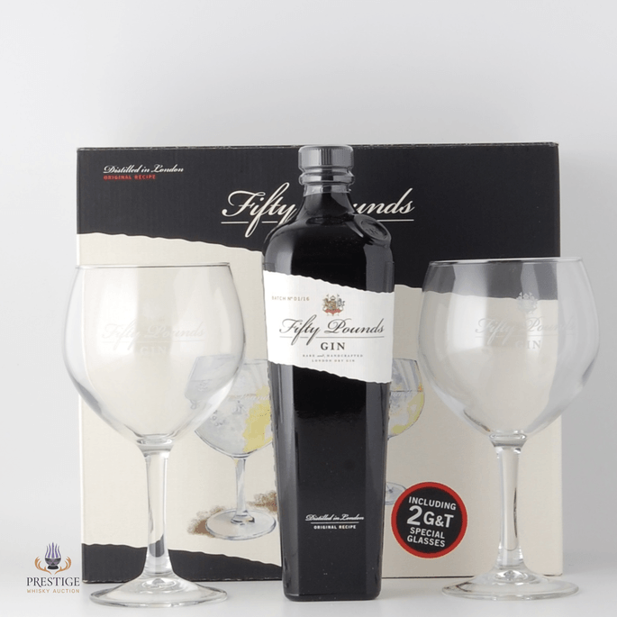 Fifty Pounds Dry Gin - Glasses Set