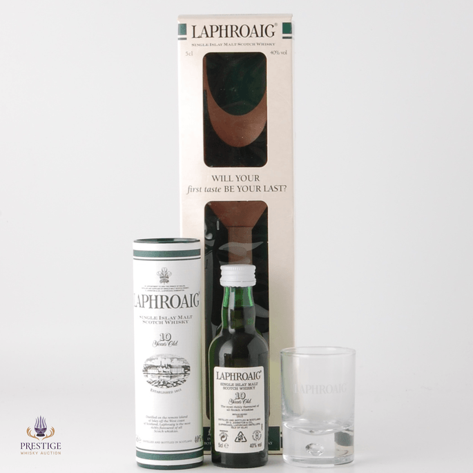 Laphroaig 10 Year Old & Glass Set 5cl 