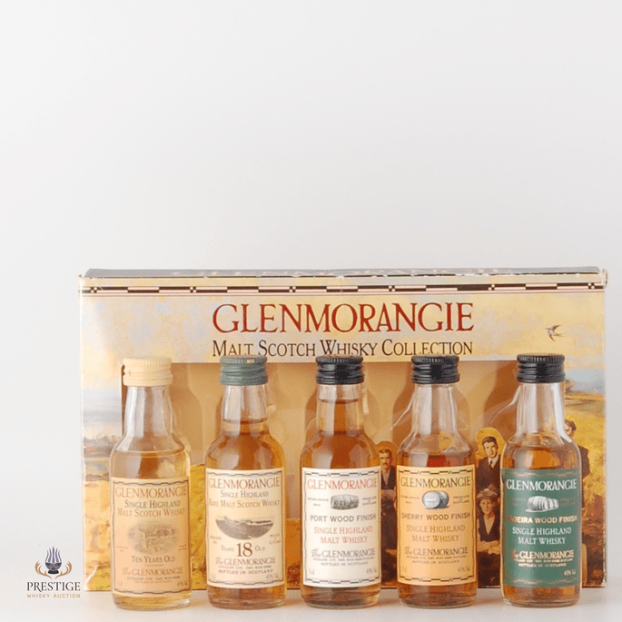 Glenmorangie Miniature Set: Port, Madeira, Sherry, 10 Year Old & 18 Year Old 