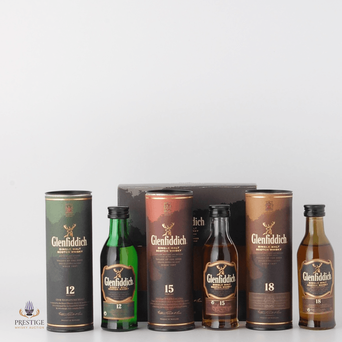 Glenfiddich Miniature Set: 12, 15 & 18 Year Old 5cl