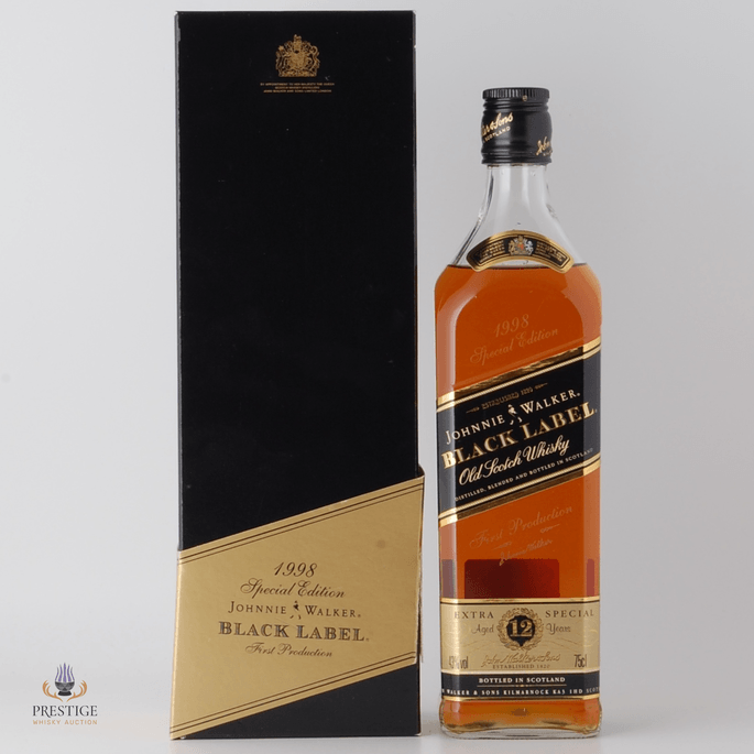 Johnnie Walker 12 Year Old Black Label - 1998 Special Edition First Production