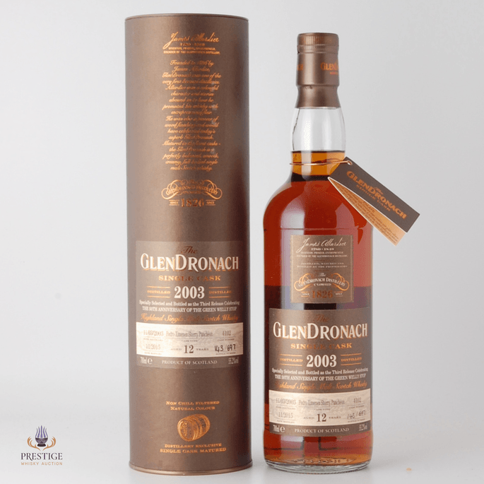 Glendronach 2003 12 Year Old Cask #4102 - 50th Anniversary of The Green Welly Stop
