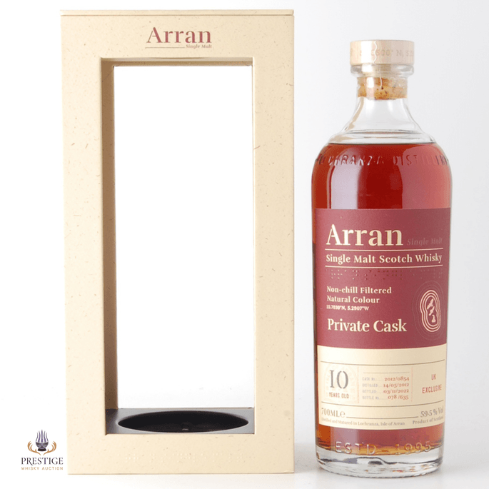 Arran 2012 10 Year Old Private Cask #2012/0854