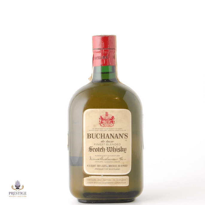 Buchanan's De Luxe - 1950s US 4/5 Quart