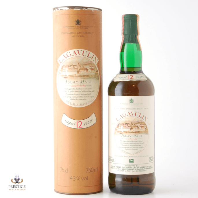 Lagavulin 12 Year Old - 1980s White Horse - Montenegro Import