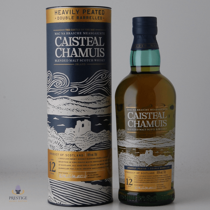 Caisteal Chamuis 12 Year Old Heavily Peated Double Barrelled Blend