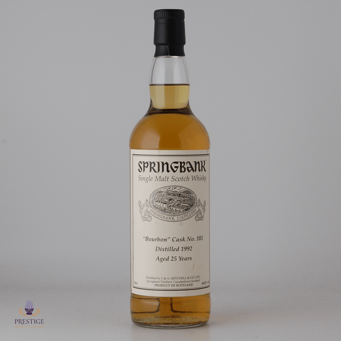 Springbank 1992 25 Year Old - Single Cask #103