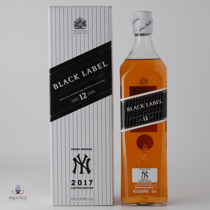 Johnnie Walker 12 Year Old Black Label - New York Yankees Limited Edition