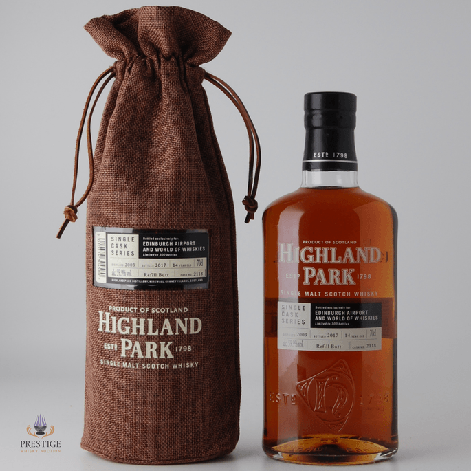Highland Park 2003 14 Year Old Single Cask #2118 - Edinburgh Airport