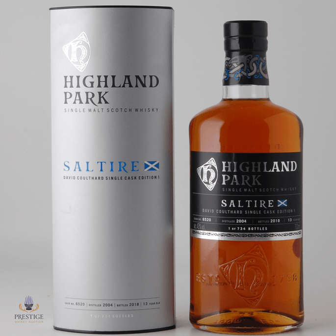 Highland Park 2004 13 Year Old Single Cask - David Coulthard Saltire Edition 1
