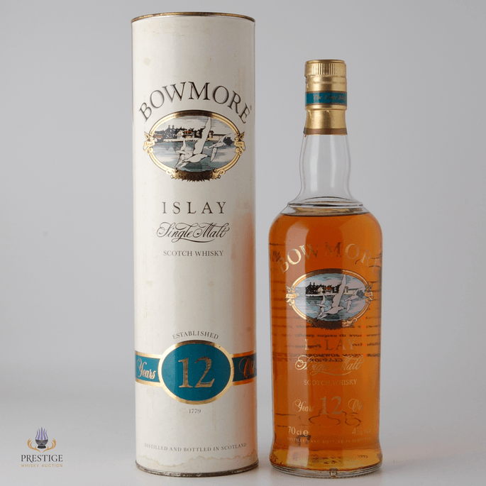 Bowmore 12 Year Old - 1990s Screen Print Bottle 