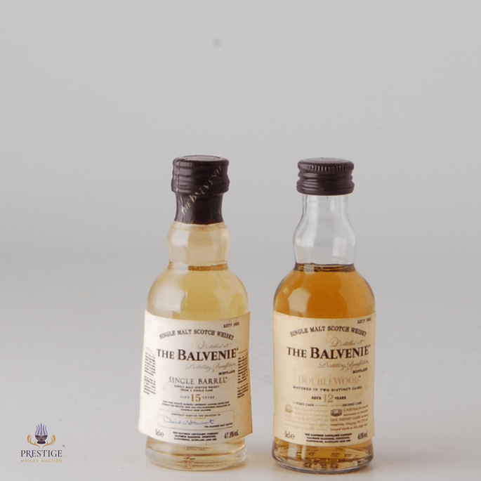Balvenie Miniature Set: 12 Year Old Double Wood & 15 Year Old Single Barrel 5cl