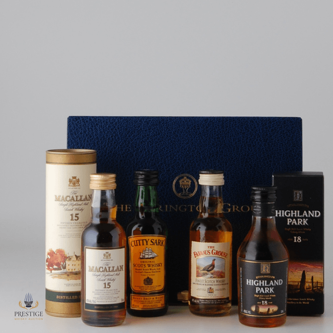 Edrington Group Set: Macallan 1984 15 Year Old, Highland Park 18 Year Old, Cutty Sark & Famous Grouse 5cl