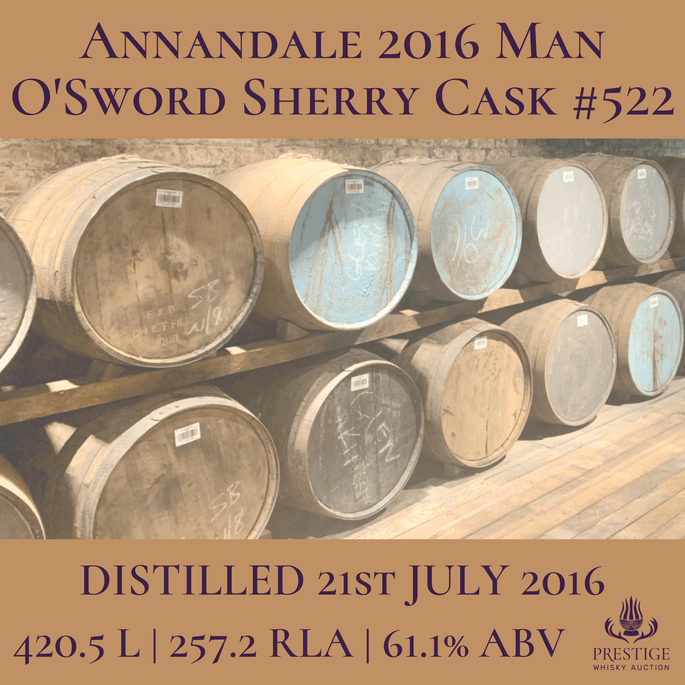 Annandale 2016 Man O'Sword Sherry Cask #522
