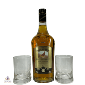 Famous Grouse 12 Year Old Gold Reserve with Centenary Glasses