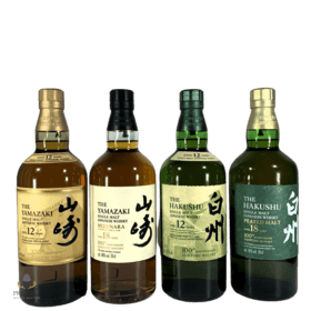 Suntory 100th Anniversary Edition Set Yamazaki 12 18 And Hakushu 12 18