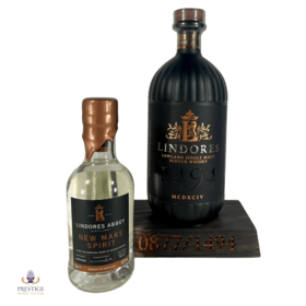 Lindores 1494  Inaugural Members Release with Stand  New Make Spirit