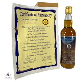 Rotary Highland 10 Year Old  Signed by Margaret Thatcher